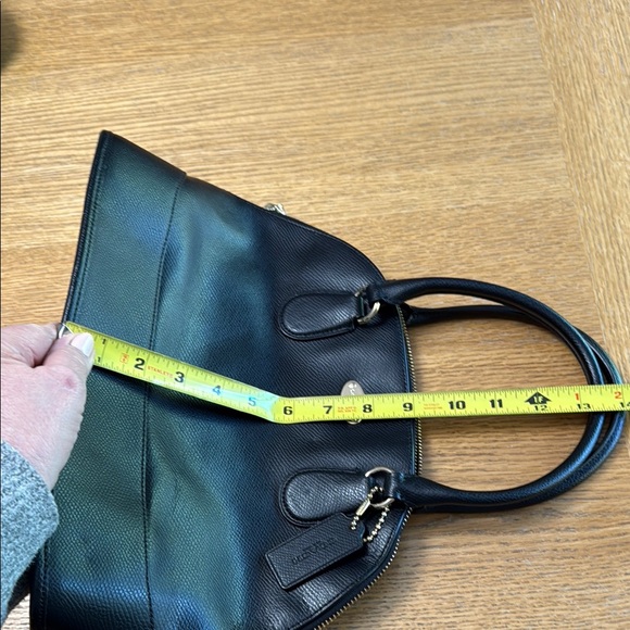 Coach Black Leather Satchel Handbag - Picture 8 of 8